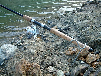 Carp fishing is a waiting game so bring your rod holder and stay low and 
