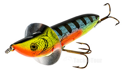 Arbogast Jitterbug Jointed Clicker Topwater Crawler Perch 3 1/2in for sale online 